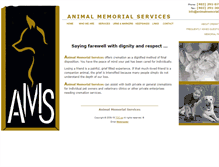 Tablet Screenshot of animalmemorial.ca